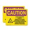 Signmission Radiation & Laser Sign, 10 in H x 14 in W, Plastic, Rectangle OS-2PACK-CR-P-1014-L-10145 - alternate 1